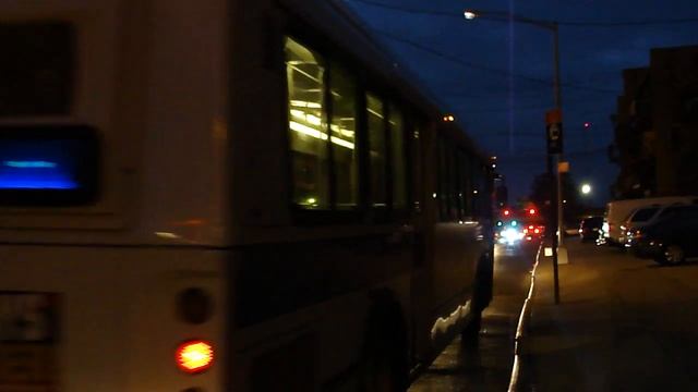 MTA Bus Company 1998 Orion V CNG 8575 Not In Service Deadheading To College Point Depot