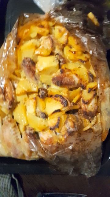 картошка с курицей