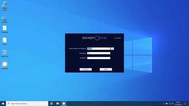 How to start the Axxon One VMS software suite