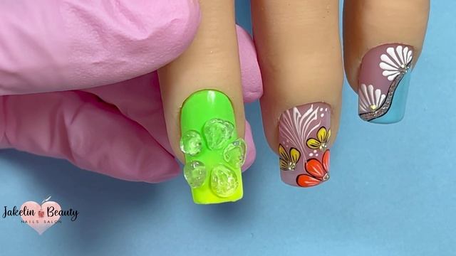 💖COMO HACER FLORES EN 3D CON GEL SOLIDO PARA UÑAS 😱🌸 #floren3D #floresbasicas #florentergel