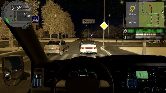 235) City Car Driving 5.667 км Тракторная - Южный объезд 4.285 км Достоевского - Трамвайная
