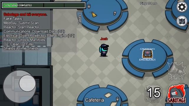 My first imposter win on camera!!!! (Among Us)