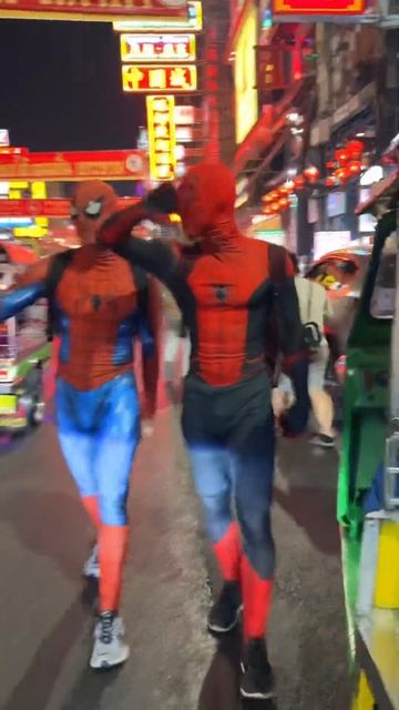 My friend and I are going after work@sonicvova #spiderman