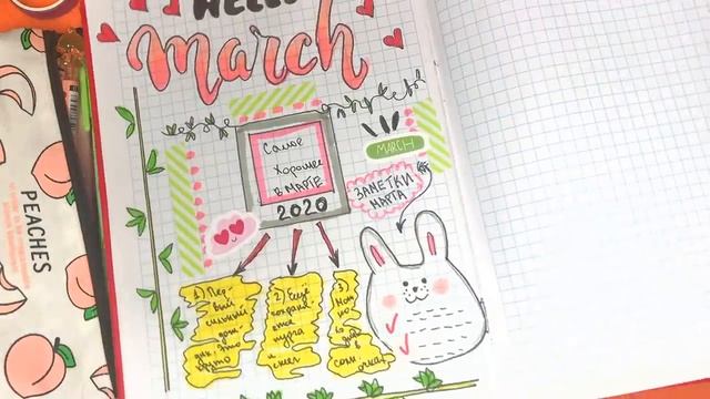 Весенние Идеи для ЛД и оформление на День Рождения. Мой Bullet Journal в стиле комиксы