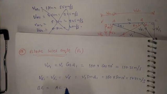 Problem 5 based on reaction turbine (parson's turbine) ,unit=2,TURBO