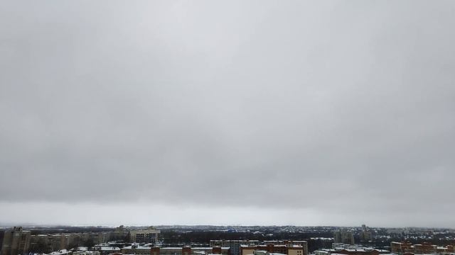 Облака небо и снег. Ливневые осадки. Timelapse. Relax.