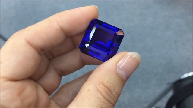 Tanzanite emerald cut 47 59