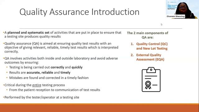 Quality Assurance/Quality Control in Clinical Laboratory: Best Practices.