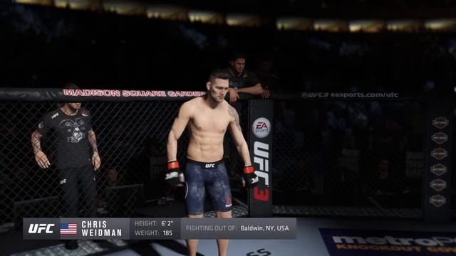 Chris Weidman vs Omari Akhmedov (EA Sports UFC 3)