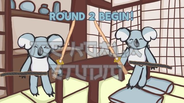 Ice Koala Kenjutsu ( sparring ) ( practice animation )