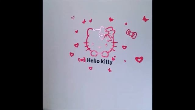 3D Hello Kitty Wall Stickers