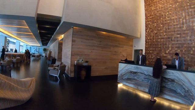 Lobby at the Quartz Hotel & Spa, Tijuana BC Mexico