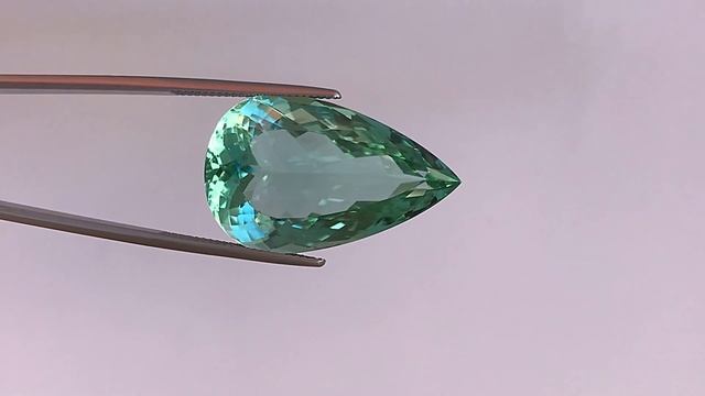 Bluish Green Tourmaline 38.28 carats