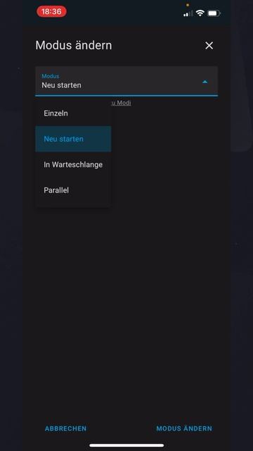 Home Assistant Automation Modes erklärt