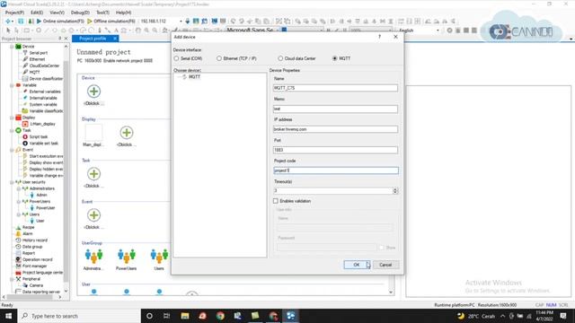 Haiwell IoT HMI/CBOX/XBOX to MQTT
