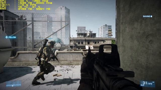Sapphire RX 470 nitro+ 8GB Battlefield 3 1080p ULTRA Performance Test