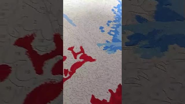 рисую картину по номерам попугая