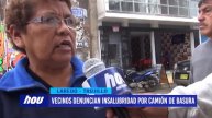 Vecinos denuncian insalubridad por camión de basura