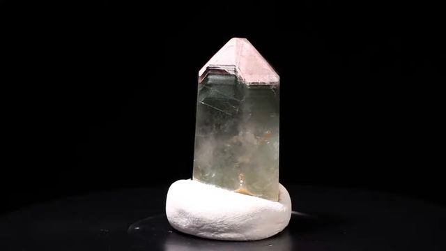 P739 - Multi Layered Pink and Green Chlorite 3D Phantom Included Quartz Crystal