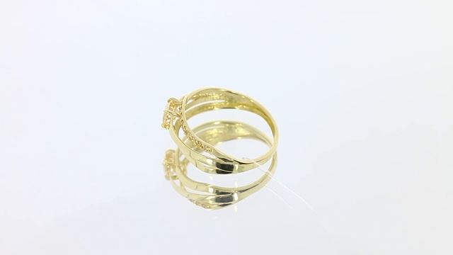 Золотое кольцо с Swarovski арт. кл2410-81сл-ш