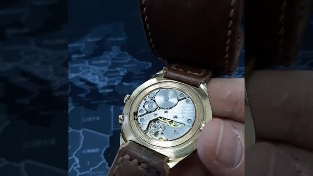 Часы ракета 24 часа суточные золотой корпус