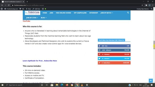Free IoT Certification Course | The Internet of Things (IoT): 2020 Trends and the Future