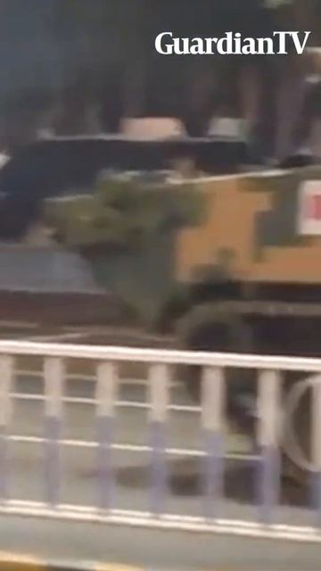 China rolls out armoured tanks to stop its citizens from using banks