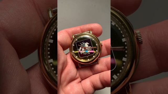 Часы с уникальным зеркальным циферблатом кооператива Престиж на базе ПЧЗ Ракета