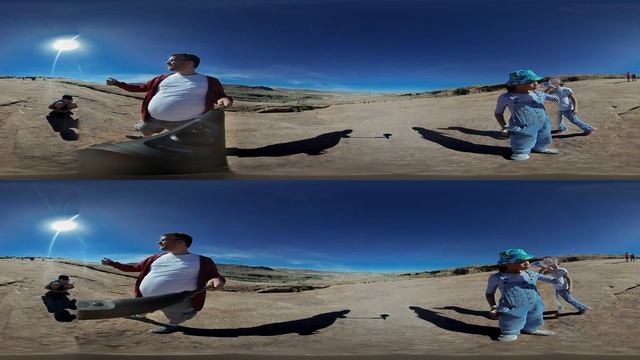 Moab UT USA 2017 3D 360 VR: Delicate Arch Hike