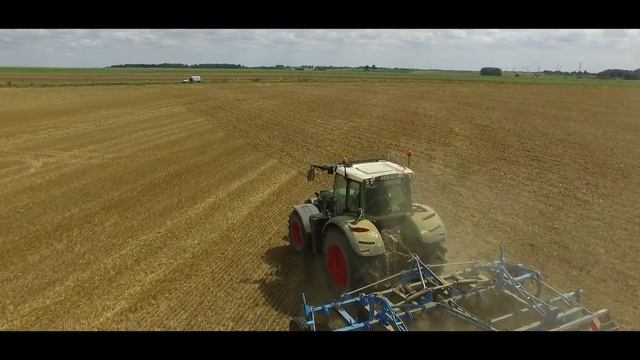 Fendt 720 + LEMKEN . Déchaumage 2017