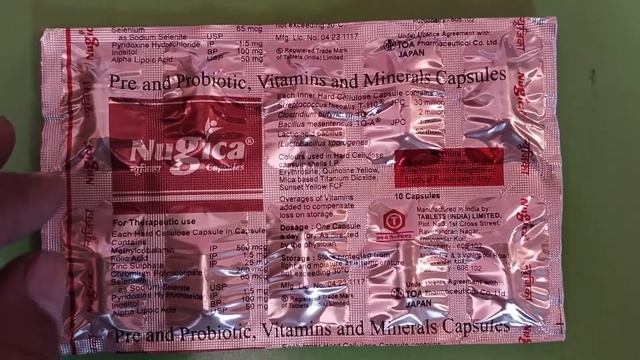 Pre And Probiotic, Vitamins And Minerals Capsules Uses Hindi | Nugica Capsules | Medicines Adda