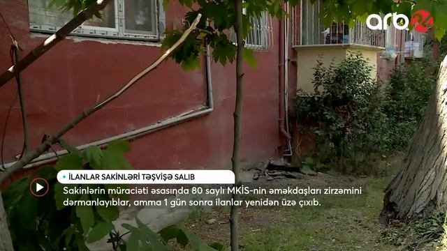 İlanlar Sakinləri Təşvişə Salıb - ARB24