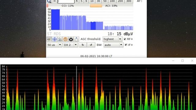 Band scan TEF6686 & XDR-GTK-TEF6686 Edition