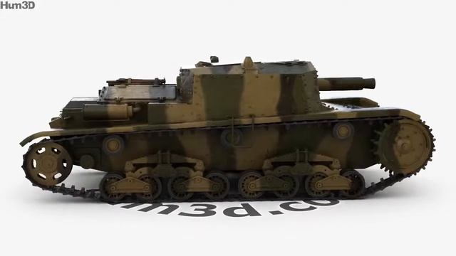 Semovente da 75/18 3D model by 3DModels.org