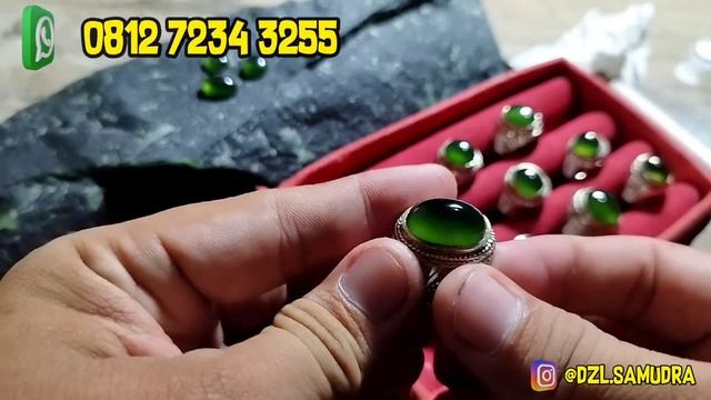 batu akik green serpentine hijau botol kualitas mantap