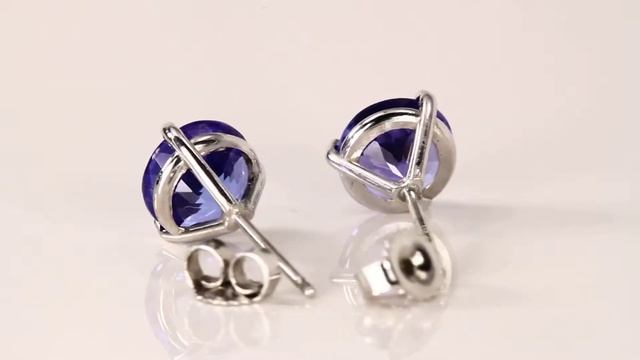 Tanzanite Earrings 3.10 Carat BVV Color