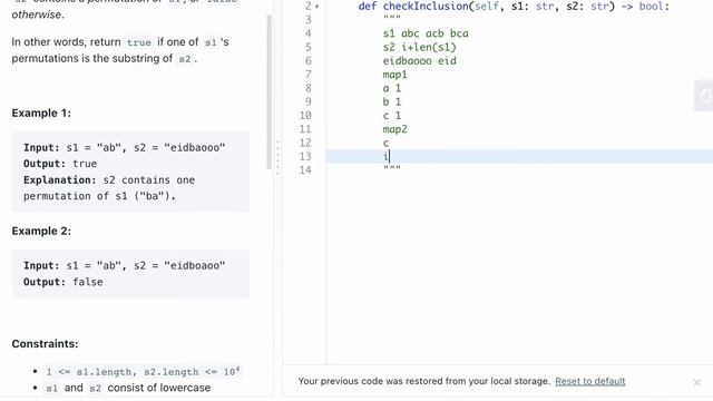 LEETCODE 567 PERMUTATION IN STRING PYTHON