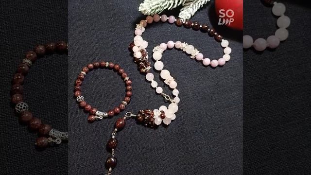 Украшения из натуральных камней .