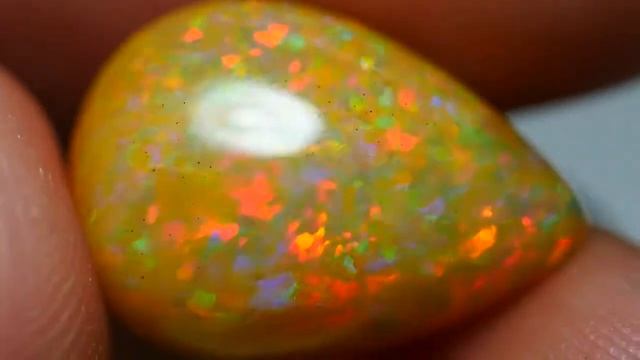 4 45 CRT AMAZING CARAMEL PRISM PIN FIRE PATTERN WELO OPAL