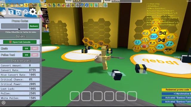 СИМУЛЯТОР ПЧЕЛОВОДА ВСЕ КОДИКИ КАК БЫСТРО ПРОКАЧАТЬСЯ BEE SWARM SIMULATOR ALL CODES!!! НУБЧИК В БСС