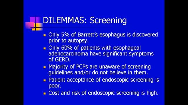 Barrett's Esophagus: Screening, Surveillance and Therapy by Amitabh Chak, MD