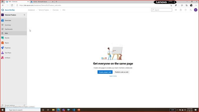 AZ-400 - Module 3: Lab: Sharing team knowledge using Azure project wikis