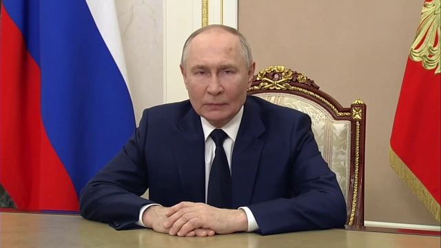 Поздравление В.В.Путина с Днём Защитника Отечества