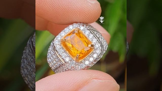 Batu Permata Natural Golden Yellow Heliodor Beryl 1.27 Ct MRI Lab Memo