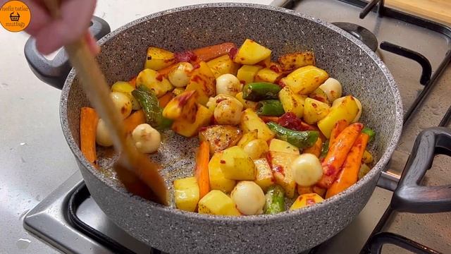 Basit, hızlı ve inanılmaz lezzetli! Fırınsız kolay yemek tarifi!