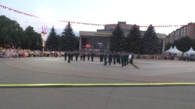 Парад военных оркестров. Завершение Всероссийского фестиваля военных оркестров на КМВ в г. Ессентуки