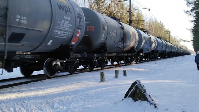 "тууу" электровоз ВЛ10У-996 с наливным поездом на перегоне Заневский пост 1 - Ржевка