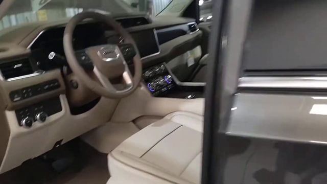 2021 Smokey Quartz Metallic Yukon Denali with Light Shale and Teak wood accents