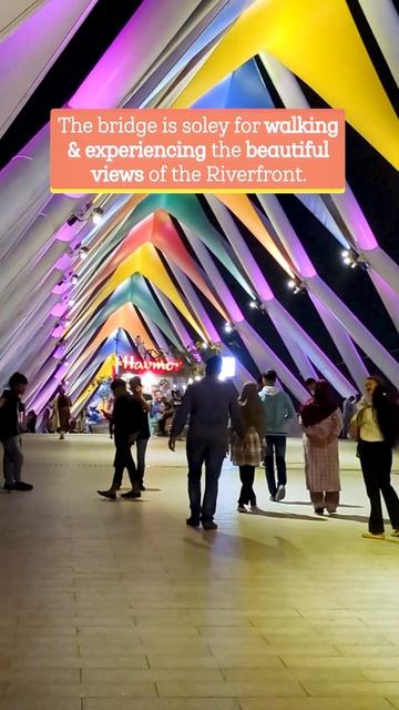 Must Visit- Iconic Kite Bridge in Ahemdabad Gujarat | Atal Bridge at Sabarmati Riverfront Ahemdabad