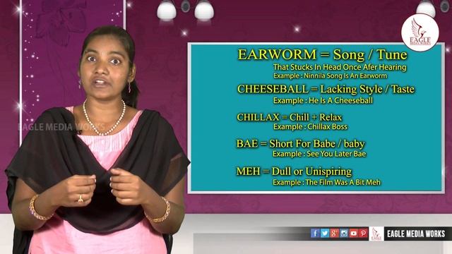 Learn English Quickly | Telugu | Daily Vocabulary 2 | Srungavarapu Rachana | Eagle Media Works